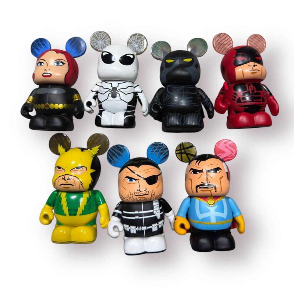 Disney Vinylmation 3” Figures Super Hero Set of 7‎ Figures